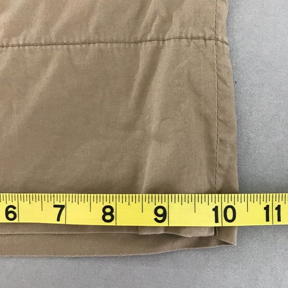 Bamboo Traders Women's Size 6 Tan Bermuda Shorts with Roll Tab - Picture 3 of 12